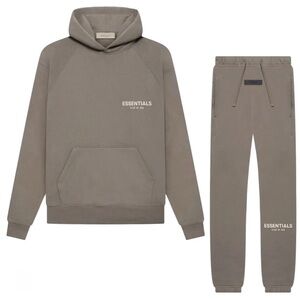 Fear of God Essentials “Desert Taupe” Hoodie and Jogger Set
